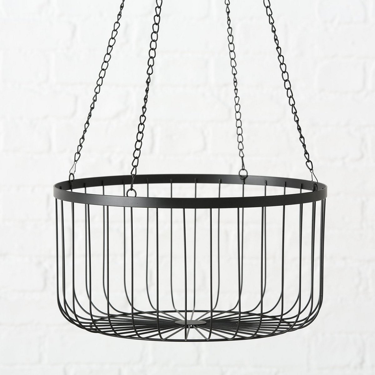 ΚΑΛΑΘΙ ΜΕΓΑΛΟ Cobo ΚΡΕΜΑΣΤΟ D40cm ΜΑΥΡΟ iron 20-89-159 image