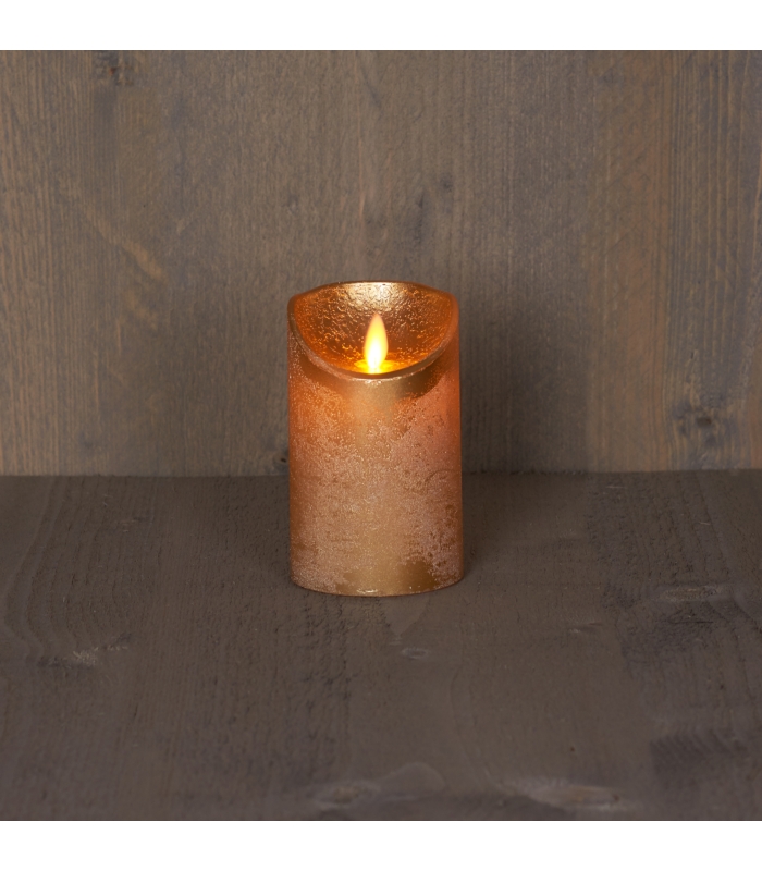 ΚΗΡΟΠΗΓΙΟ 7.5Χ12.5 CM ΧΡΥΣΟ ΜΕ ΦΛΟΓΑ ΠΟΥ ΚΟΥΝΙΕΤΑΙ ΧΡΟΝΟΔΙΑΚΟΠΤΗΣ 3Χ ΑΑΑ image