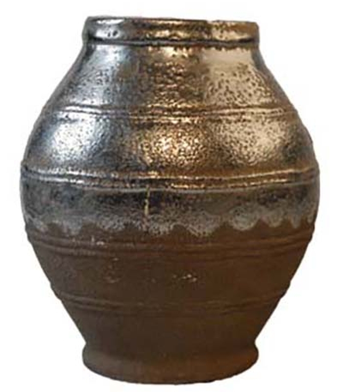 ΒΑΖΟ ΑΣΗΜΙ ΜΕΓΑΛΟ D:27.5X30 CM ΠΕΤΡΙΝΟ image