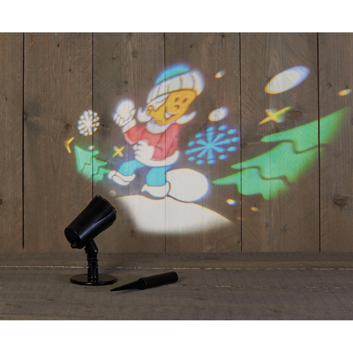 ΠΡΟΤΖΕΚΤΟΡΑΣ ΧΡΙΣΤΟΥΓΕΝΝΙΑΤΙΚΟ ΧΩΡΙΟ ΠΟΛΥΧΡΩΜΟ ΕΞΩΤΕΡ. ΧΩΡΟΥ IP44 5M LEADCABLE STICK & BASE TIMER 8-16 HR TRANSFORMER image