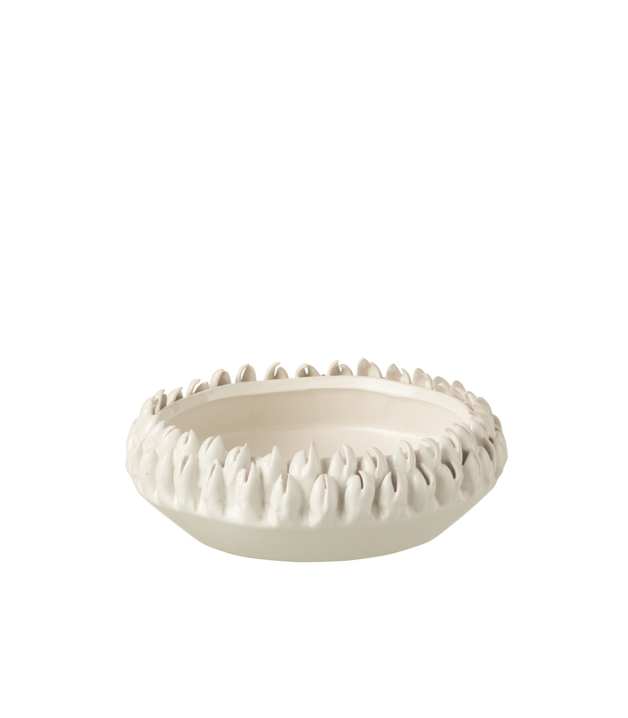 ΠΙΑΤΕΛΑ IBIZA ΚΕΡΑΜΙΚΗ ΑΣΠΡΗ SET/2 25x8cm image