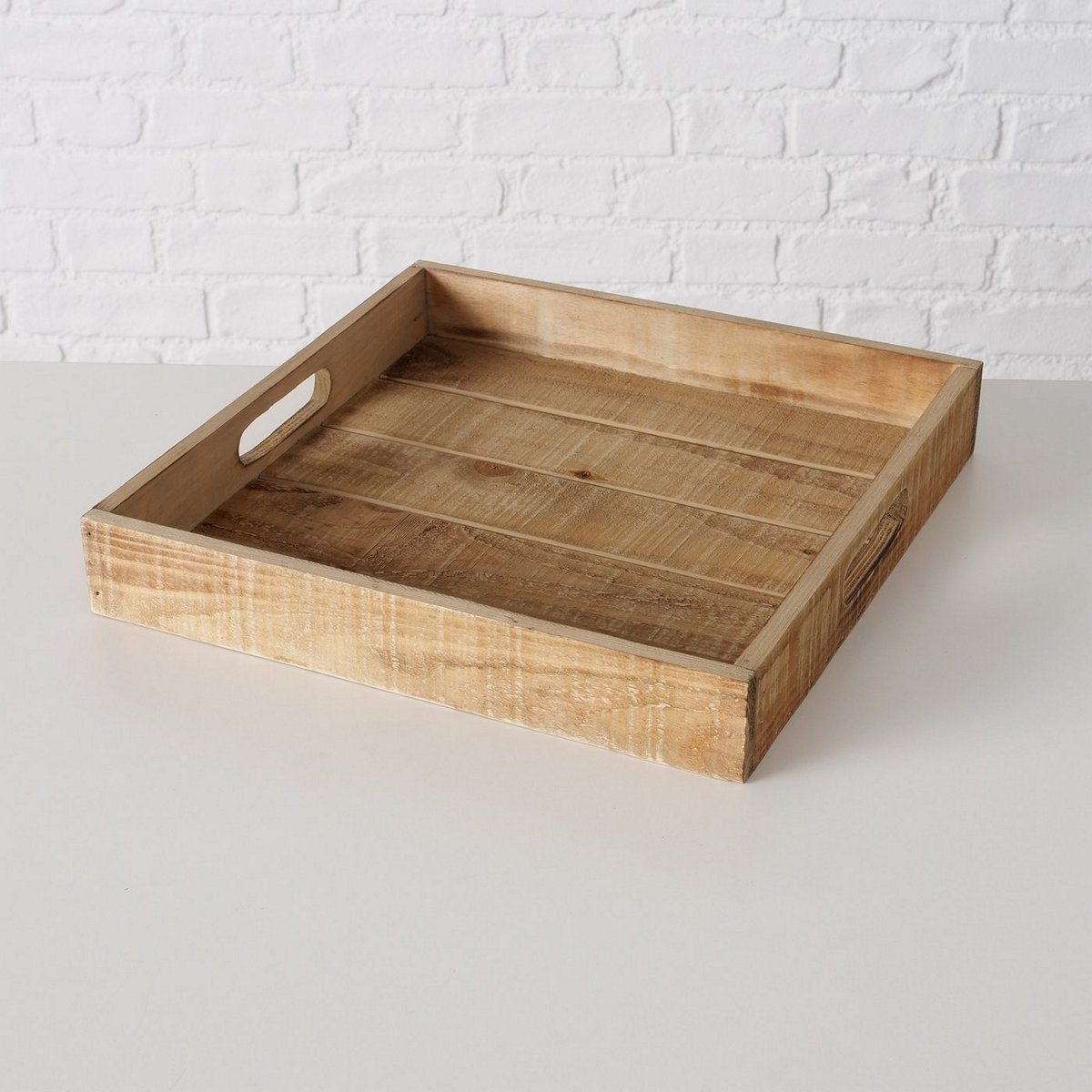 ΔΙΣΚΟΣ Mariam 32X32X5cm ΦΥΣΙΚΟ ΞΥΛΟ 20-26-246 image