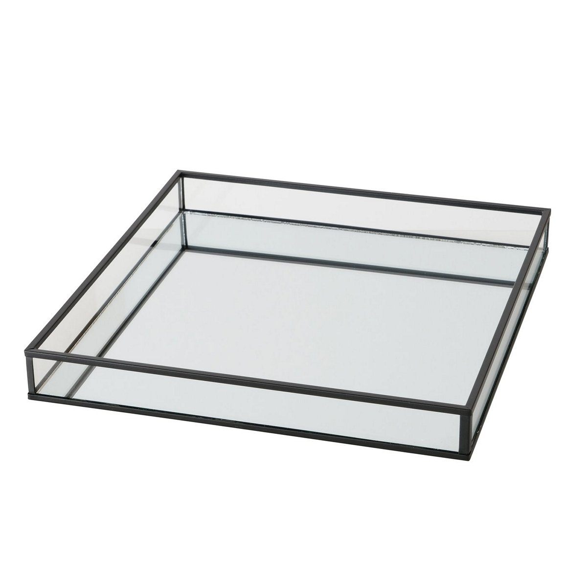 ΔΙΣΚΟΣ Bente ΜΕΤΑΛΛΟ ΜΑΥΡΟ ΜΕ ΚΑΘΡΕΠΤΗ ΔΙΑΚΟΣΜΗΤΙΚΟΣ 25x25x3cm 20-25-947 image