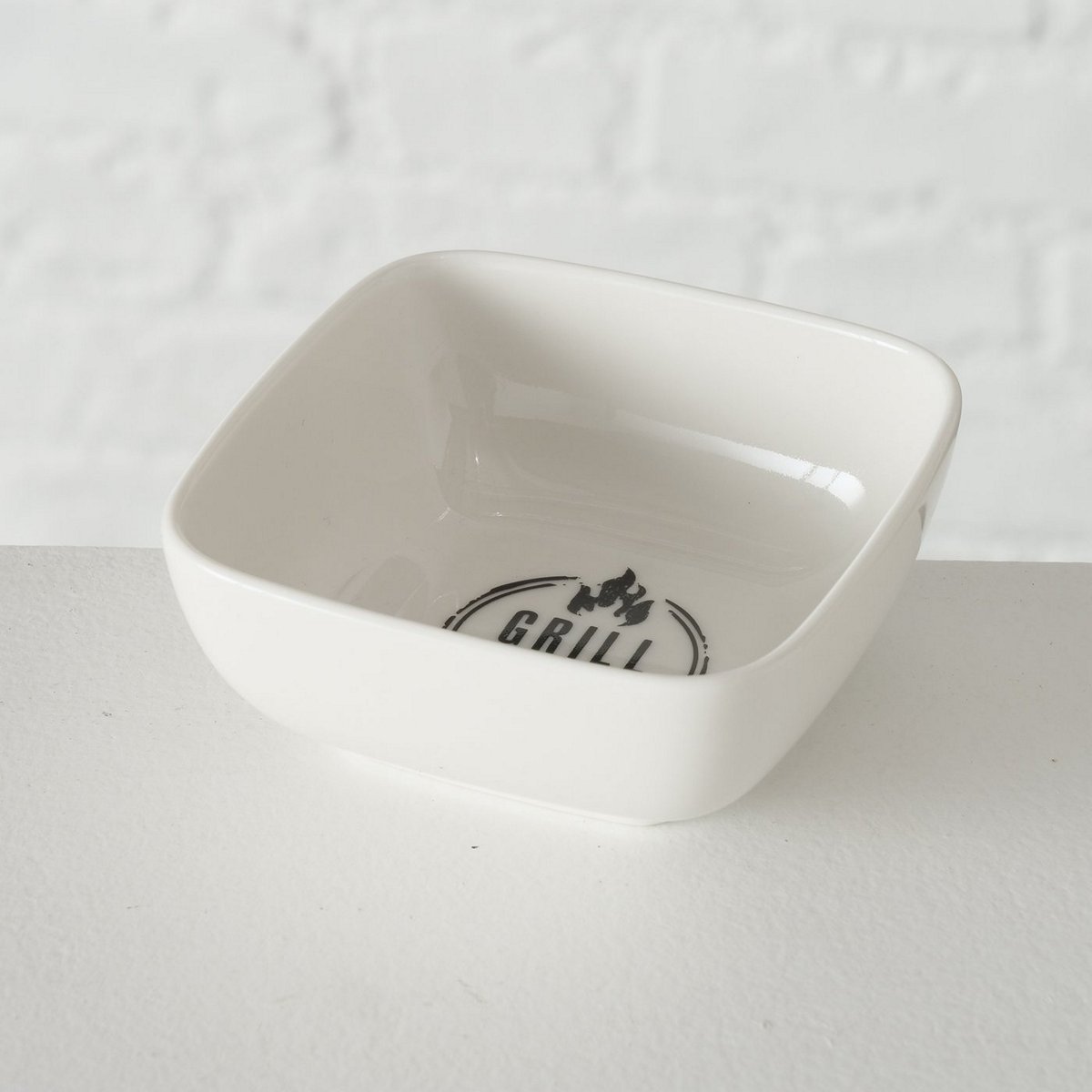 ΜΠΟΛ GRILL PARTY Conny ΛΕΥΚΟ ΠΟΡΣΕΛΑΝΗ  Dishwasher safe   New Bone L9 W9 H4 D0cm image