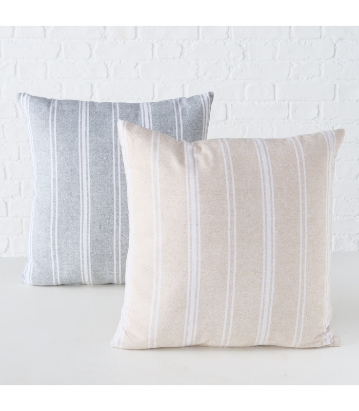 ΜΑΞΙΛΑΡΙ ΡΙΓΕ 2/ass 45Χ45Χ15 ΜΠΕΖ/ΓΚΡΙ Soegne Cotton 100% image