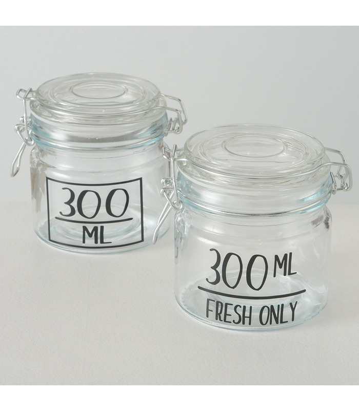 ΔΟΧΕΙΟ ΑΠΟΘΗΚ 2/ASS 300ML ΜΕ ΚΛΙΠ Milly 250ml H10 D10cm ΔΙΑΦΑΝΟ image