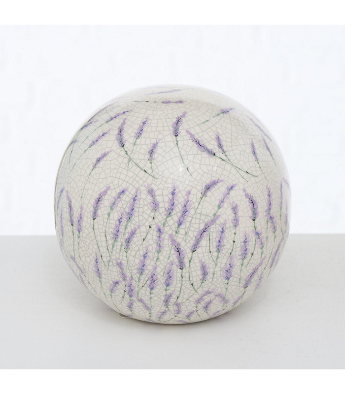 ΜΠΑΛΑ ΜΕ ΛΕΒΑΝΤΑ ΠΕΤΡΙΝΗ ΔΙΑΚΟΣΜ. Lavanda D 15cm Stoneware image