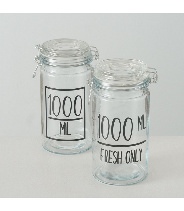 ΔΟΧΕΙΟ ΑΠΟΘΗΚΕΥΣΗΣ ΜΕ ΚΛΙΠ 2/ass Milly 1.000ml H20cm D10cm image