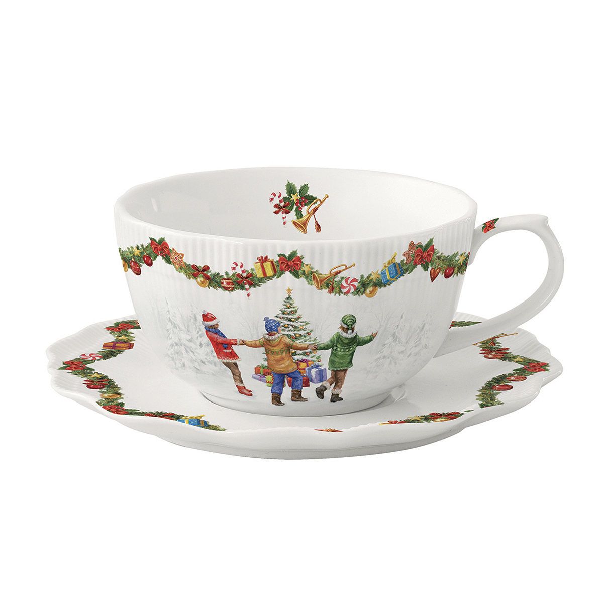 ΦΛΥΤΖΑΝΙ ΤΣΑΓΙΟΥ ΜΕ ΧΡΙΣΤΟΥΓΕΝΝΙΑΤΙΚΟ ΘΕΜΑ 300ΜL ΠΟΡΣΕΛΑΝΗ RΟUΝD DΑΝCΕ image