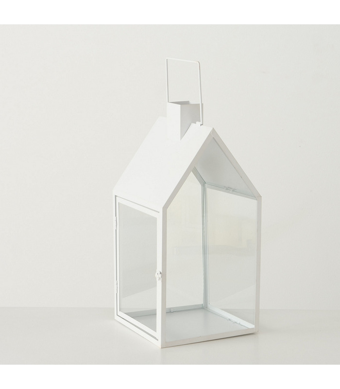 ΦΑΝΑΡΙ ΣΠΙΤΙ ΜΕΤΑΛ ΛΕΥΚΟ H45cm W21cm 20-96-806 image