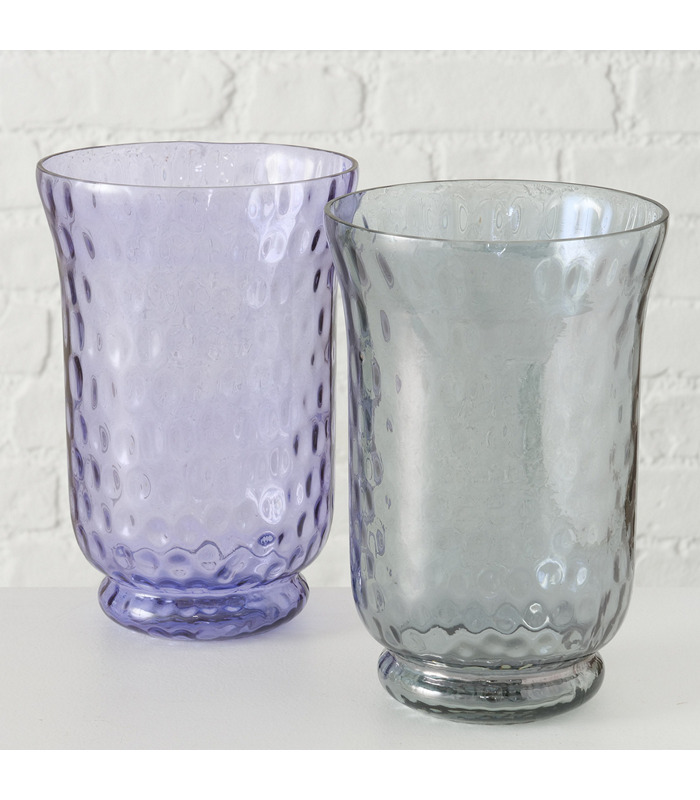 ΚΗΡΟΠΗΓΙΟ ΜΩΒ/ΓΚΡΙ 2/ass Lolya H23cm ΓΥΑΛΙ 20-96-990 image