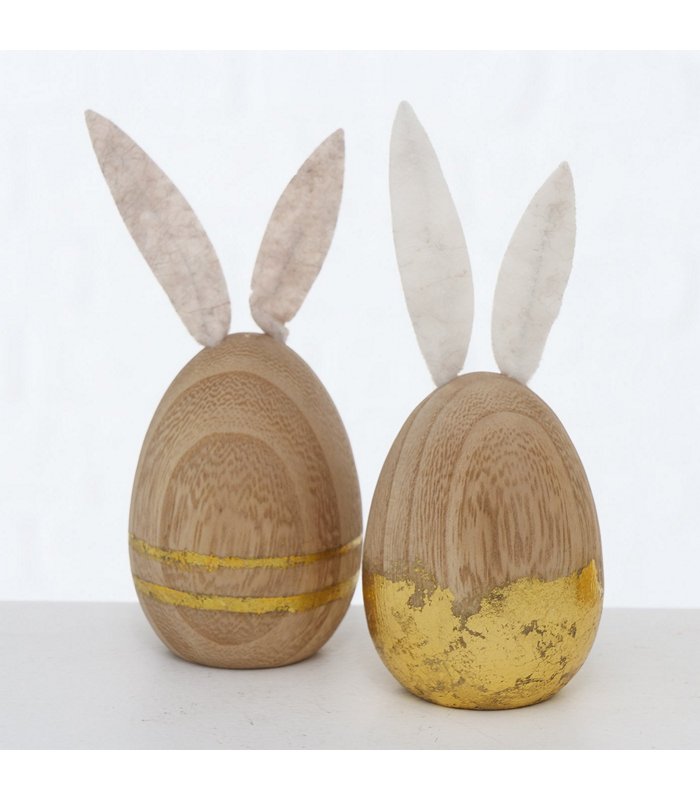 ΛΑΓΟΣ/ΑΒΓΟ 2/ass ΔΙΑΚΟΣΜ Anron ΞΥΛΙΝΟ H12cm 20-99-704 image