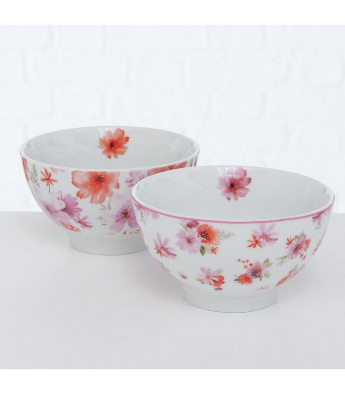 ΜΠΟΛ 2/ass ΣΧΕΔΙΟ ΑΝΘΗ Rosella  Dishwasher safe H8cm D14cm ΠΟΡΣΕΛΑΝΗ image