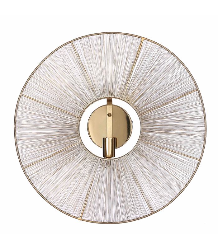 ΑΠΛΙΚΑ ΧΡΥΣΟ ΣΤΕΦΑΝΙ ΜΕΤΑΛΛΟ Bodil 25W-E27 h18 d60cm image