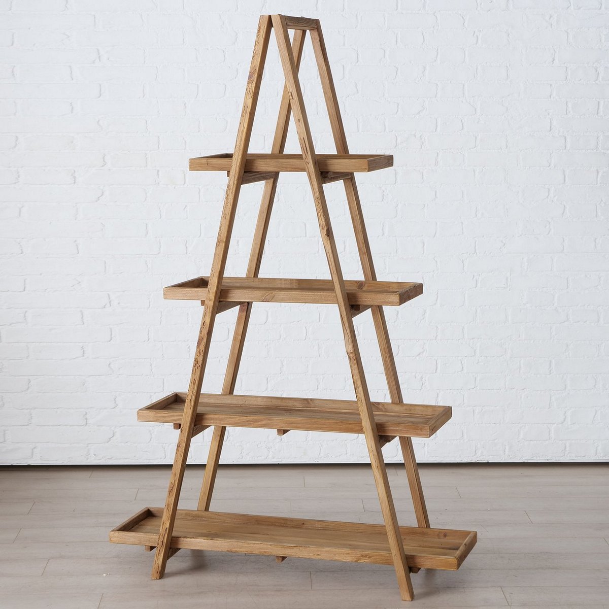 ΡΑΦΙΕΡΑ ΤΥΠΟΥ ΣΚΑΛΑΣ Kimi 120Χ44Χ185cm ΑΝΑΚΥΚΛ ΞΥΛΟ image