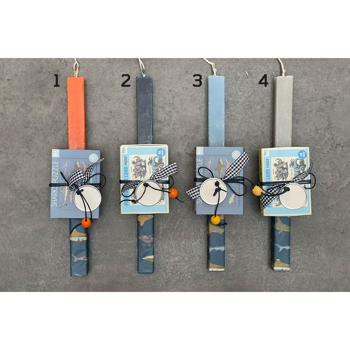 ΛΑΜΠΑΔΑ ΤΕΤΡΑΓΩΝΗ ASS/4 ΠΟΡΤΟΚ/ΜΠΛΕ/ΣΙΕΛ/ΓΚΡΙ ΜΕ ΠΑΙΧΝΙΔΙ ΠΑΖΛ image