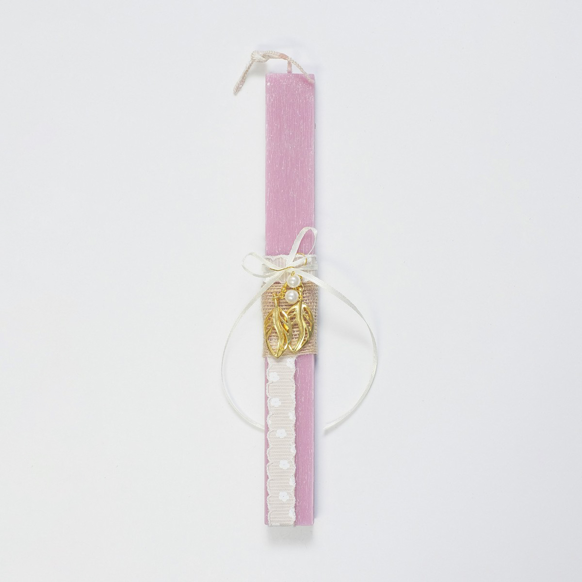 ΛΑΜΠΑΔΑ ΡΟΖ ΜΕ ΣΚΟΥΛΑΡΙΚΙΑ ΦΥΛΛΟ image