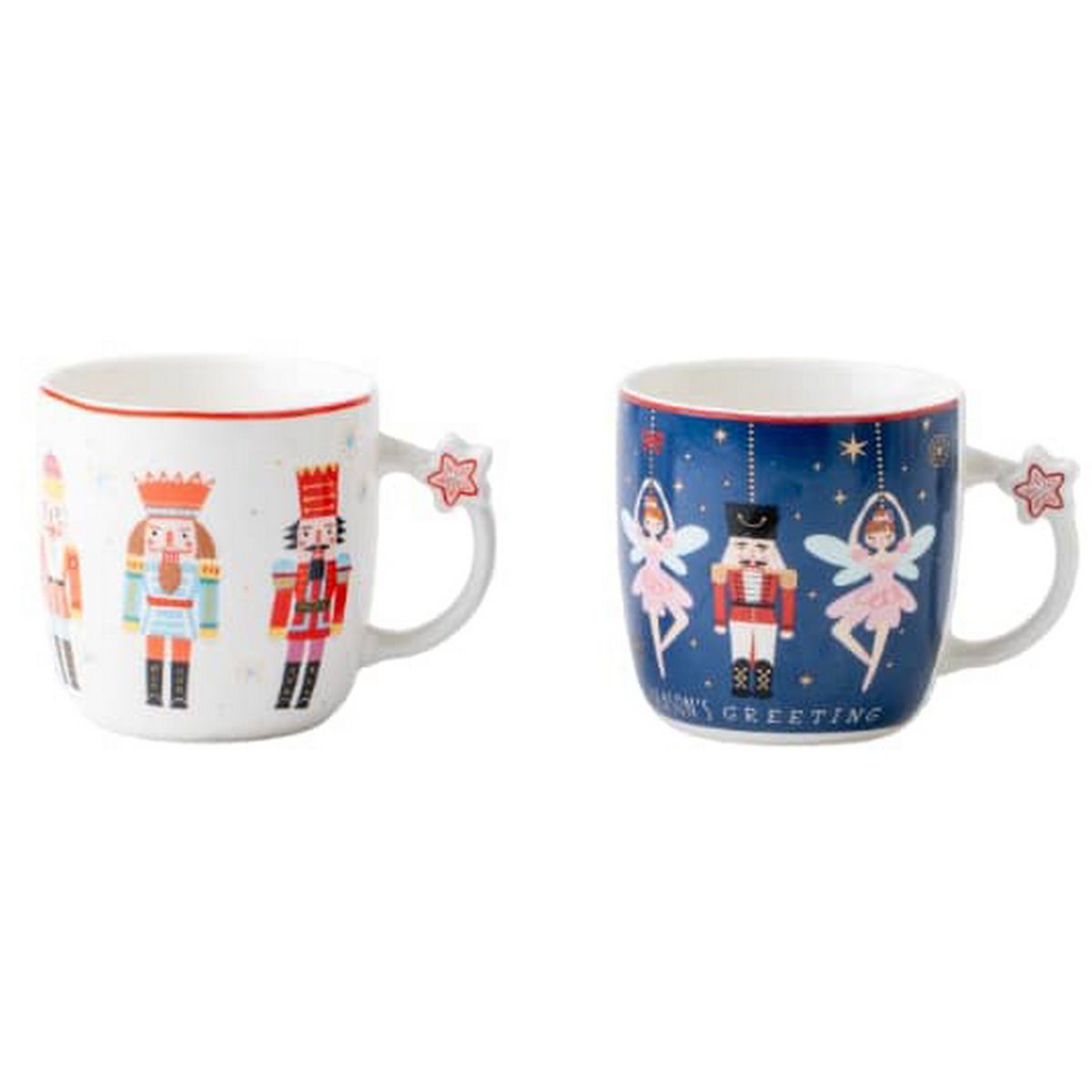 ΚΟΥΠΕΣ ΜΠΑΛΑΡΙΝΕΣ / ΚΑΡΥΟΘΡΑΥΣΤΕΣ ΑΣΠΡΟ/ΜΠΛΕ 350ΜL SET/2 ΤΕΜ ΚΟΥΤΙ ΔΩΡΟΥ image