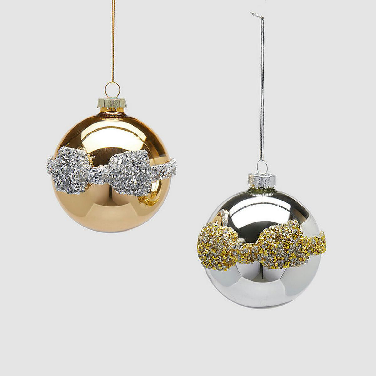 ΜΠΑΛΑ 2/ASS ΑΣΗΜΙ/ΧΡΥΣΟ ΜΕ ΦΙΟΓΚΟ ΣΤΡΑΣ D8cm image