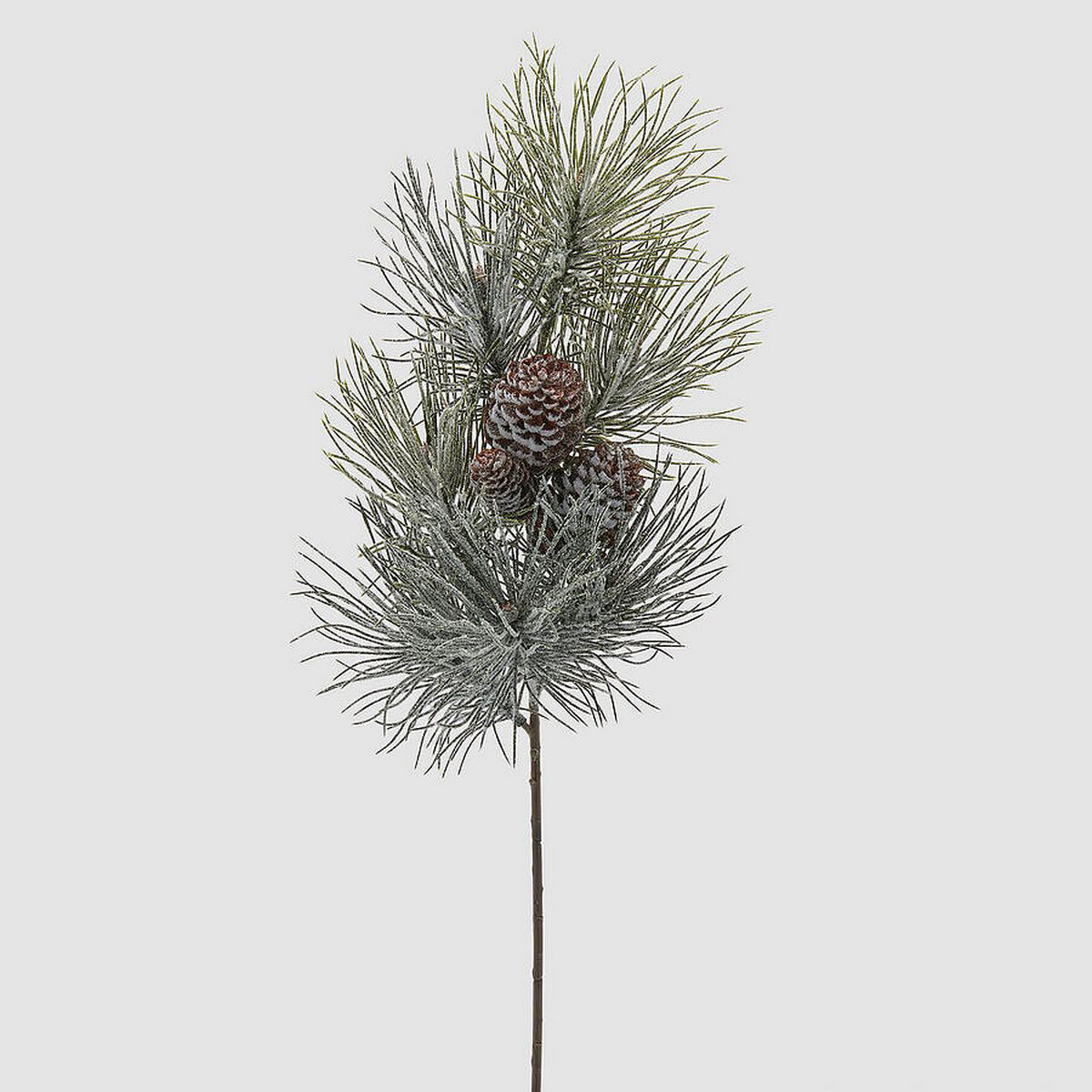 ΠΕΥΚΟ ΚΛΑΔΙ ΠΡΑΣΙΝΟ ΧΙΟΝΙΣΜΕΝΟ ΜΕ ΚΟΥΚΟΥΝΑΡΙ H76cm image