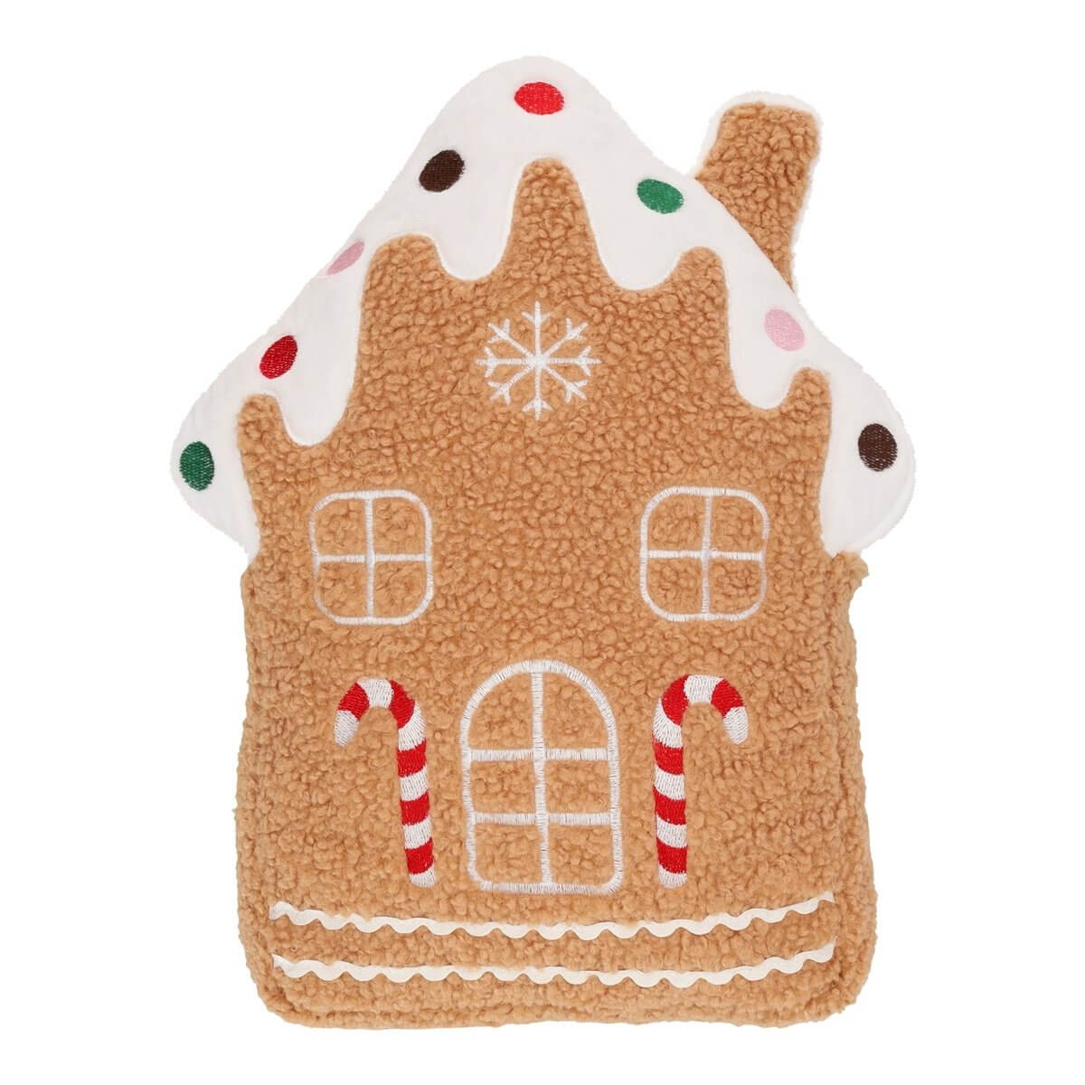 ΜΑΞΙΛΑΡΙ ΣΠΙΤΙ gingerbread 29x11cm ΚΑΦΕ ΛΕΥΚΟ image