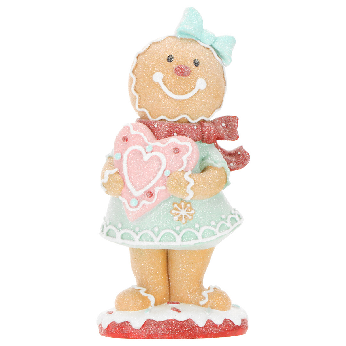 ΖΑΧΑΡΩΤΟ ΚΟΡΙΤΣΙ ΜΕ ΚΑΡΔΙΑ Gingerbread girl 11x8x24cm image