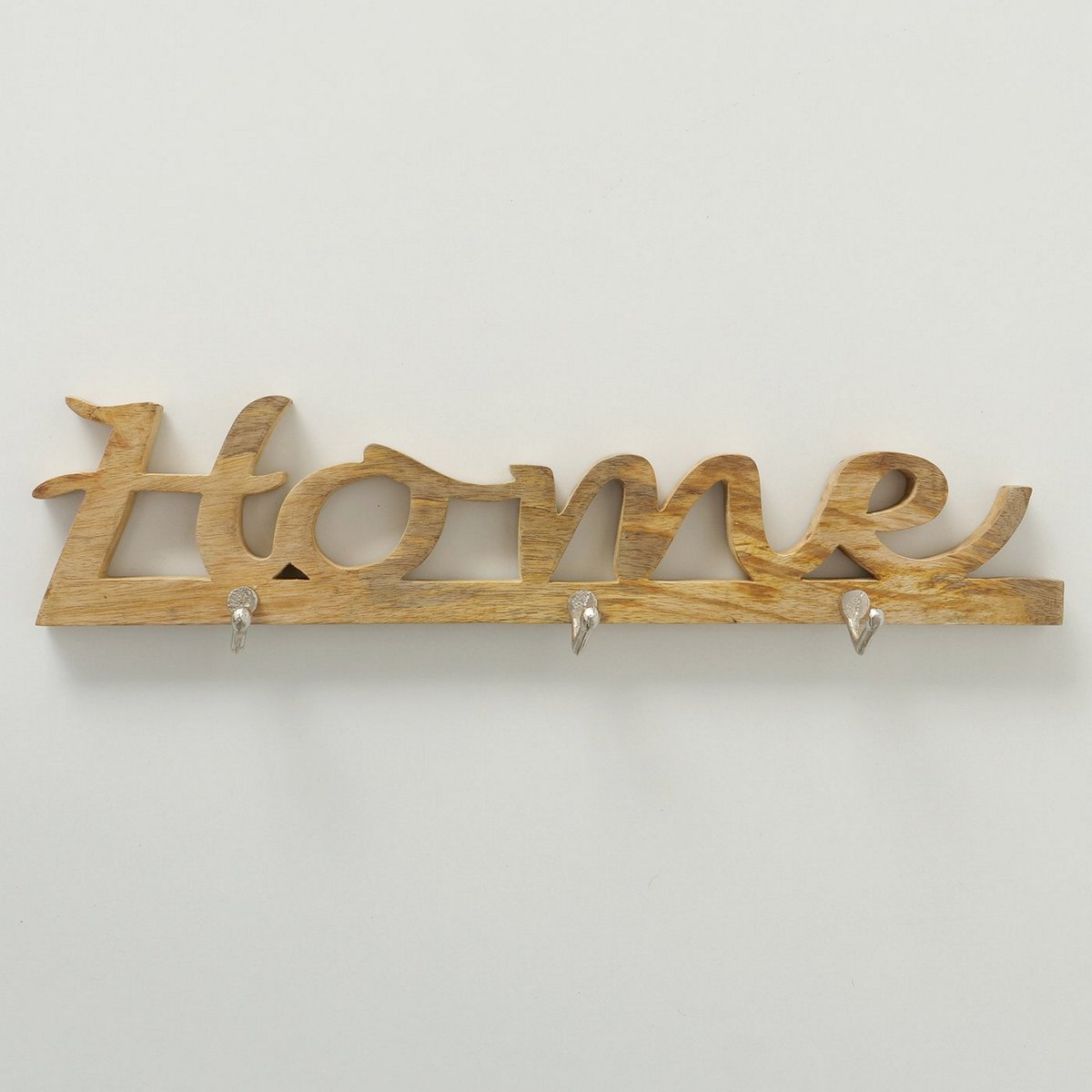 ΚΡΕΜΑΣΤΡΑ Home 57Χ7Χ14cm ΞΥΛΟ Μάνγκο ΦΥΣΙΚΟ ΜΕ 3 ΑΓΓΙΣΤΡΑ ΜΕΤΑΛΛΙΚΑ image