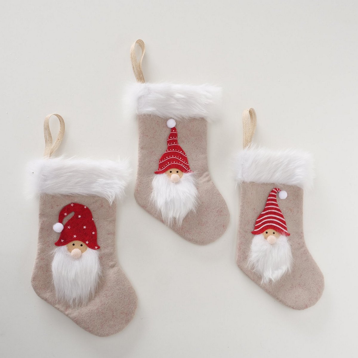 ΚΑΛΤΣΑ ΞΩΤΙΚΟ 3/ass ΜΠΕΖ ΛΕΥΚΟ ΚΟΚΚΙΝΟ Klemens H27cm Polyester ΤΣΟΧΑ image