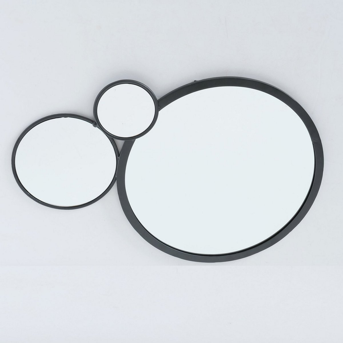 ΚΑΘΡΕΠΤΗΣ ΜΕ 3 ΚΥΚΛΟΥΣ Jennie H50cm W3cm ΜΕΤΑΛΛΟ ΜΑΥΡΟ image