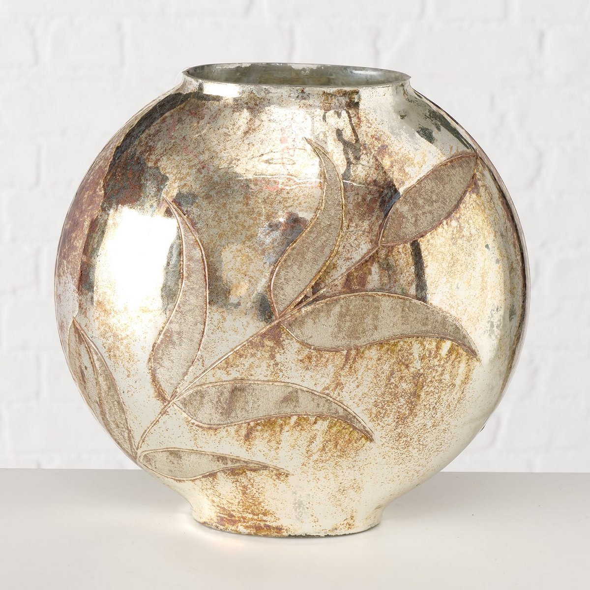 ΒΑΖΟ Lofej ΓΥΑΛΙ ΧΡΥΣΟ 39Χ12Χ33cm image