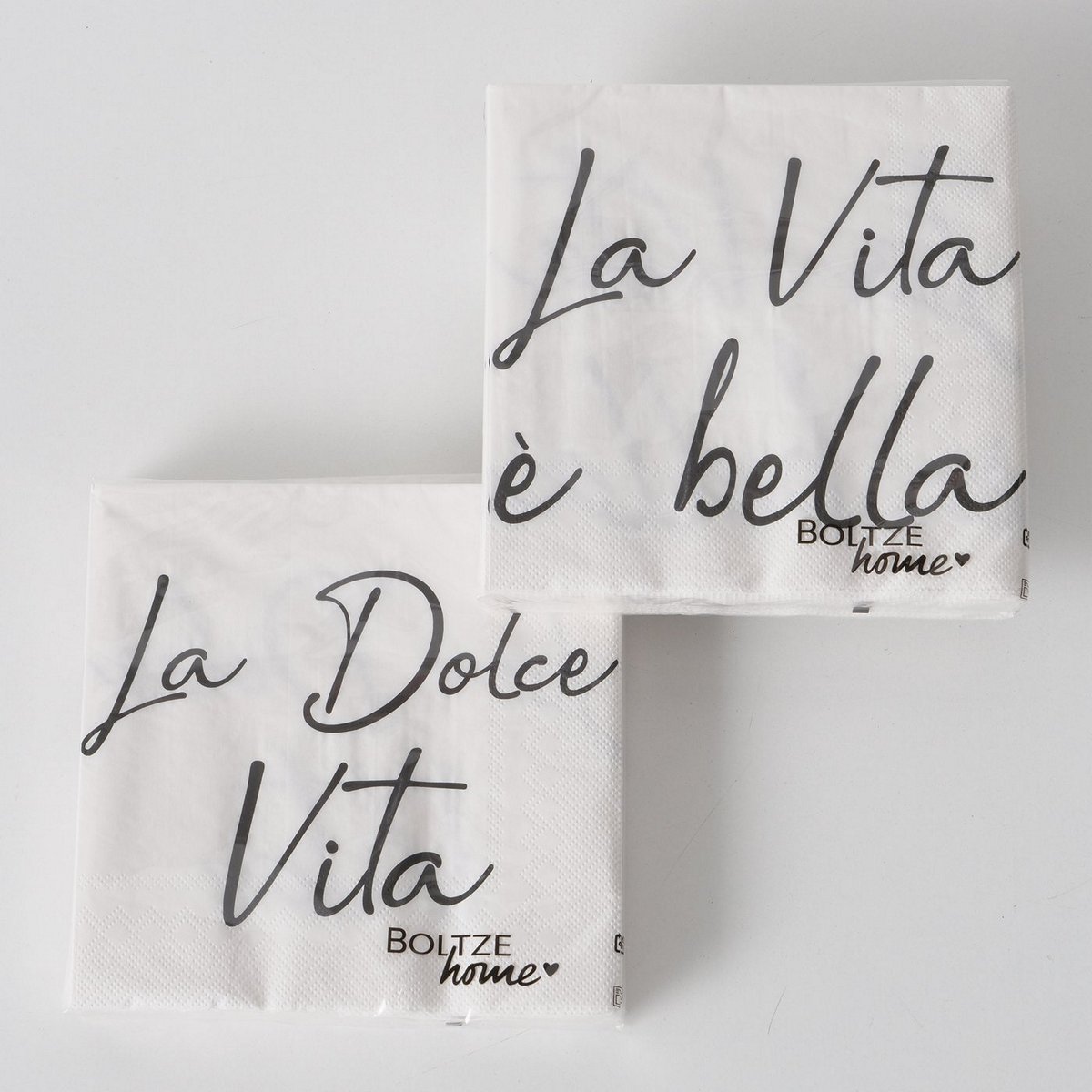 ΧΑΡΤΟΠΕΤΣΕΤΕΣ 2/ass ΣΧΕΔΙΟ Dolce Vita 20τμχ ΛΕΥΚΟ ΜΑΥΡΟ ΧΑΡΤΙ image