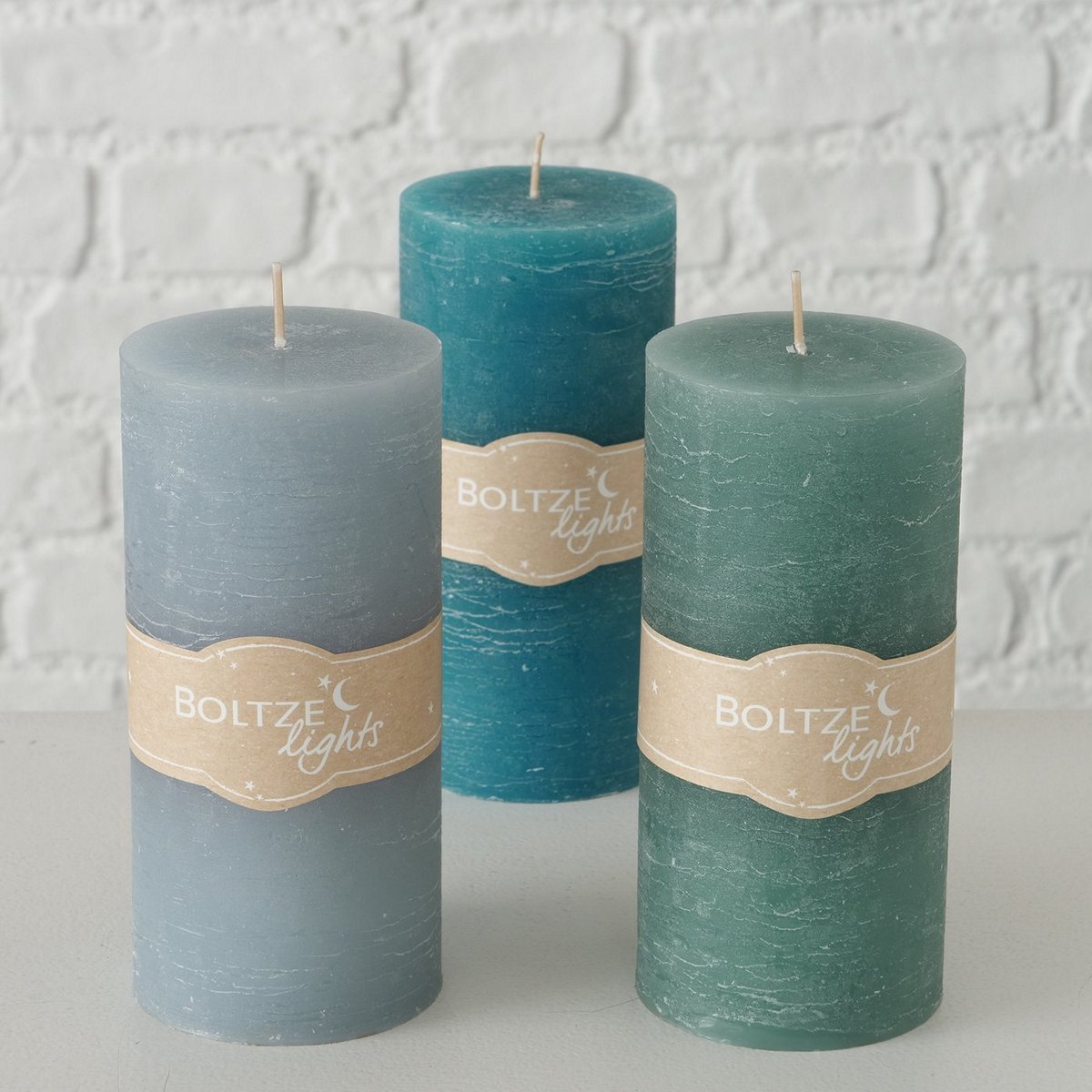 ΚΕΡΙ 3/ass ΠΡΑΣΙΝΟ H15cm D7cm Paraffin image