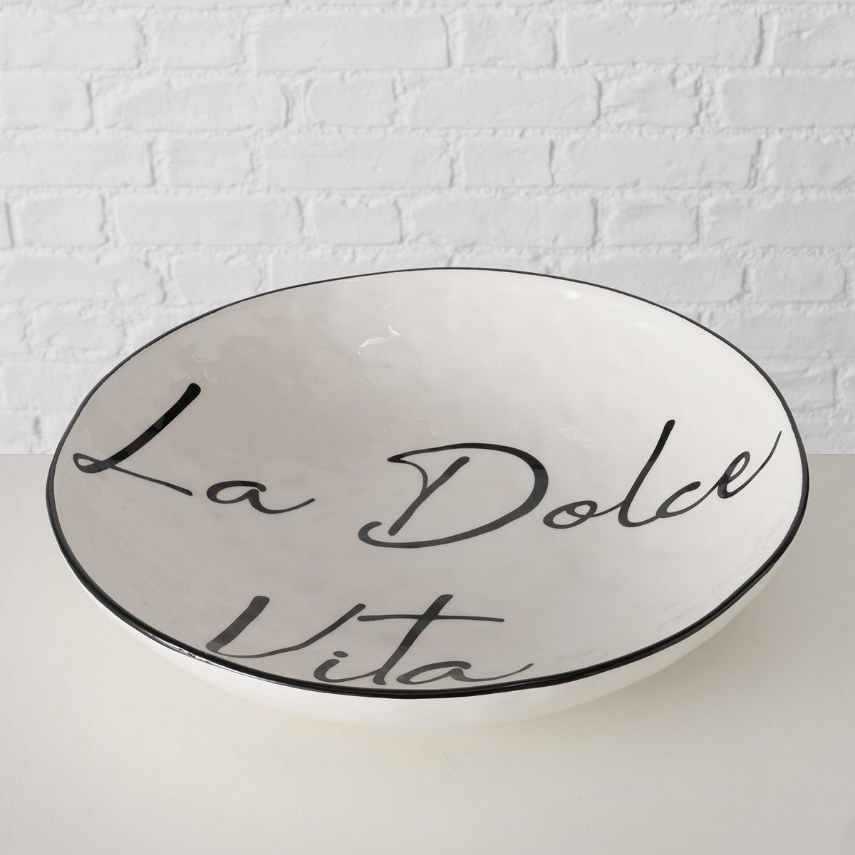 ΜΠΟΛ Dolce Vita ΛΕΥΚΟ ΜΑΥΡΟ D33 H7cm Dishwasher safe ΔΟΛΟΜΙΤΗΣ image