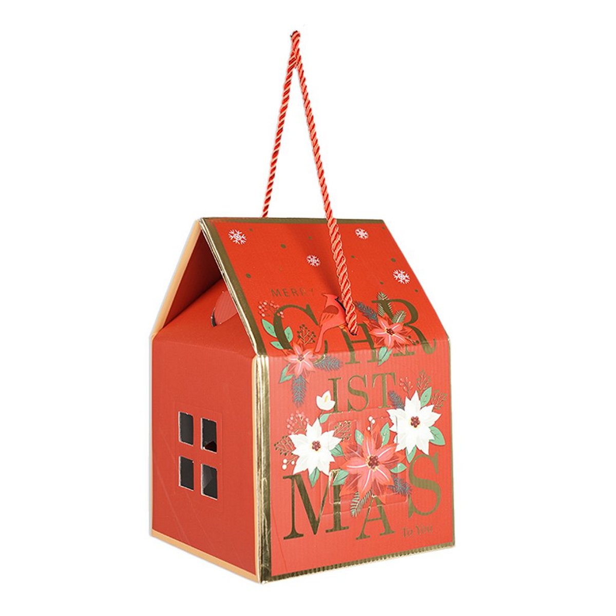 ΚΟΥΤΙ ΔΩΡΟΥ ΣΠΙΤΑΚΙ ΧΡΙΣΤΟΥΓΕΝΝΙΑΤΙΚΟ 12x12x18 CM image