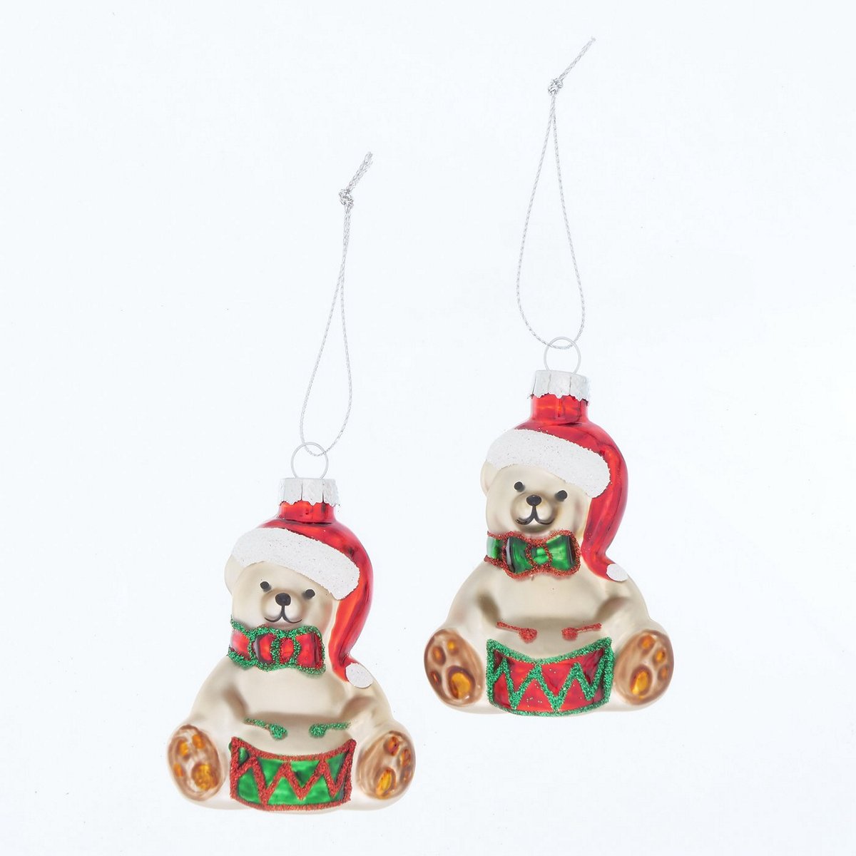 ΣΤΟΛΙΔΙ 2/ass ΑΡΚΟΥΔΑΚΙ ΜΕ ΣΚΟΥΦΟ Bruno L6 H8cm Glitter ΓΥΑΛΊ image