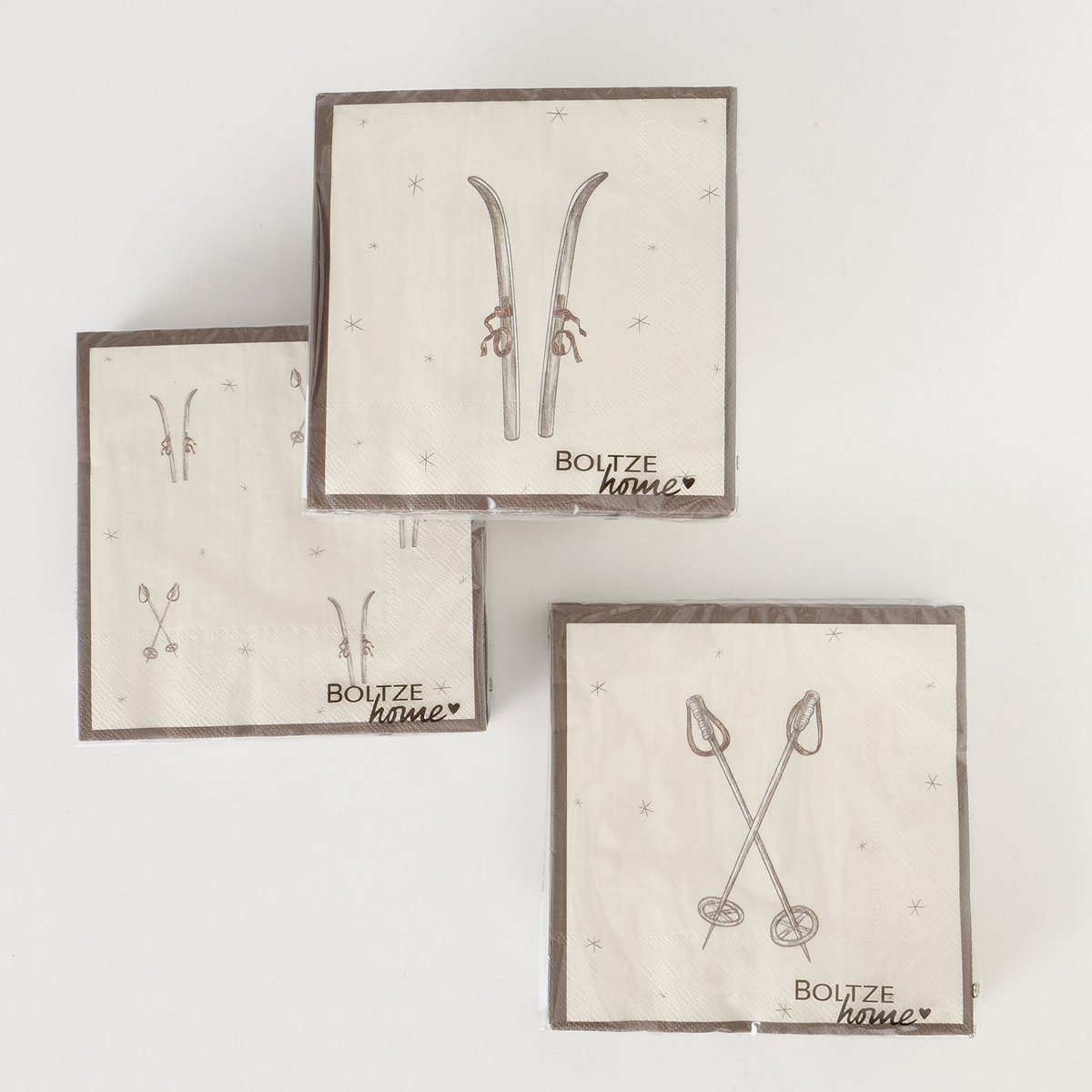 ΧΑΡΤΟΠΕΤΣΕΤΕΣ 3/ass 20τμχ ΣΧΕΔΙΟ ΣΚΙ/ΜΠΑΤΟΝ Mountains ΧΑΡΤΙ image