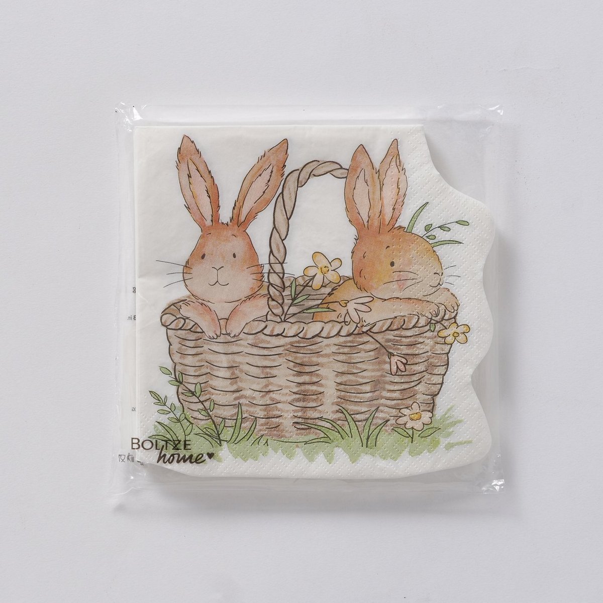 ΧΑΡΤΟΠΕΤΣΕΤΕΣ ΣΧΕΔΙΟ Charmy ΛΑΓΟΣ 12τμχ ΧΑΡΤΙ image