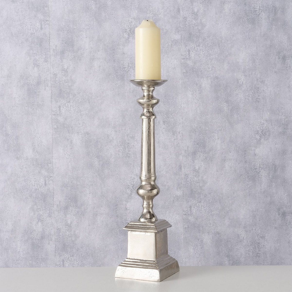 ΚΗΡΟΠΗΓΙΟ Hester H53 cm L13cm ΑΣΗΜΙ ΑΛΟΥΜΙΝΙΟ image