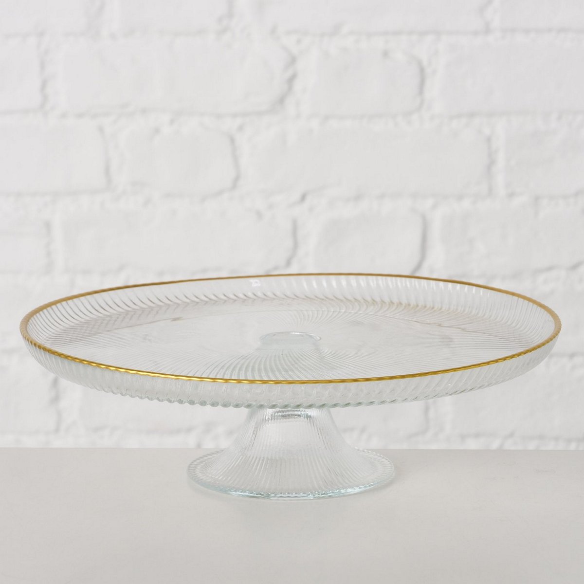 ΠΙΑΤΕΛΑ ΜΕ ΠΟΔΙ Mirol ΓΥΑΛΙ ΔΙΑΦΑΝΕΣ ΜΕ ΧΡΥΣΗ ΡΙΓΑ H6 D21 image