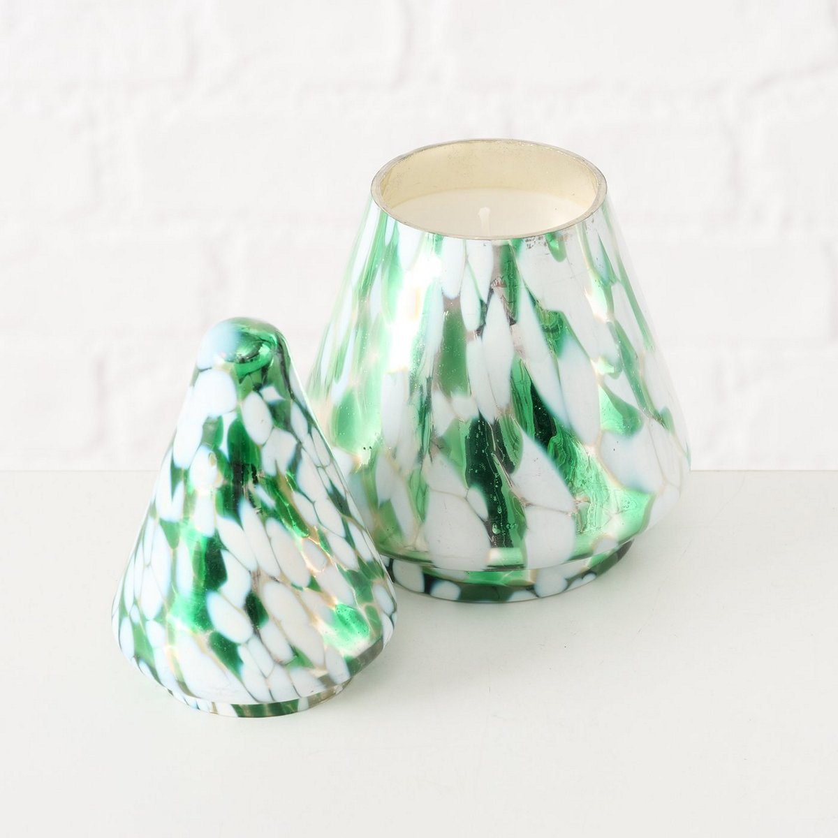 ΚΕΡΙ ΣΕ ΔΕΝΤΡΟ ΓΥΑΛΙΝΟ ΠΡΑΣΙΝΟ ΛΕΥΚΟ H17 image