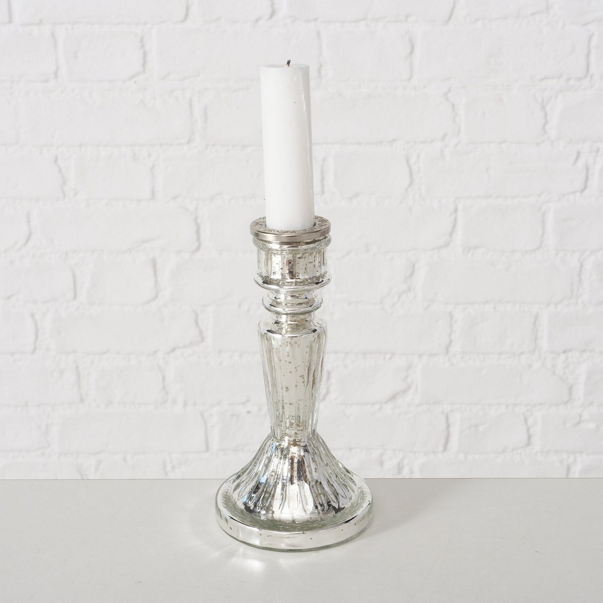 ΚΗΡΟΠΗΓΙΟ Chrystal H16cm D8cm ΑΣΗΜΙ ΓΥΑΛΙ image