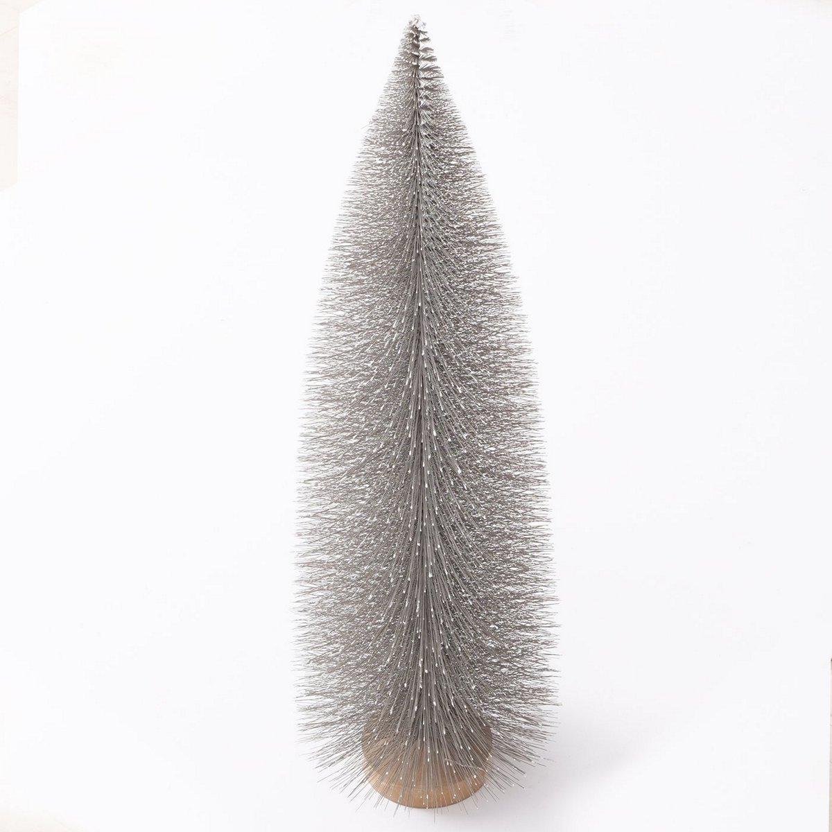 ΔΕΝΤΡΟ ΔΙΑΚΟΣΜΗΤΙΚΟ ΧΙΟΝΙΣΜΕΝΟ ΓΚΡΙ Tarvo H89cm D28cm ΣΥΝΘΕΤΙΚΟ image