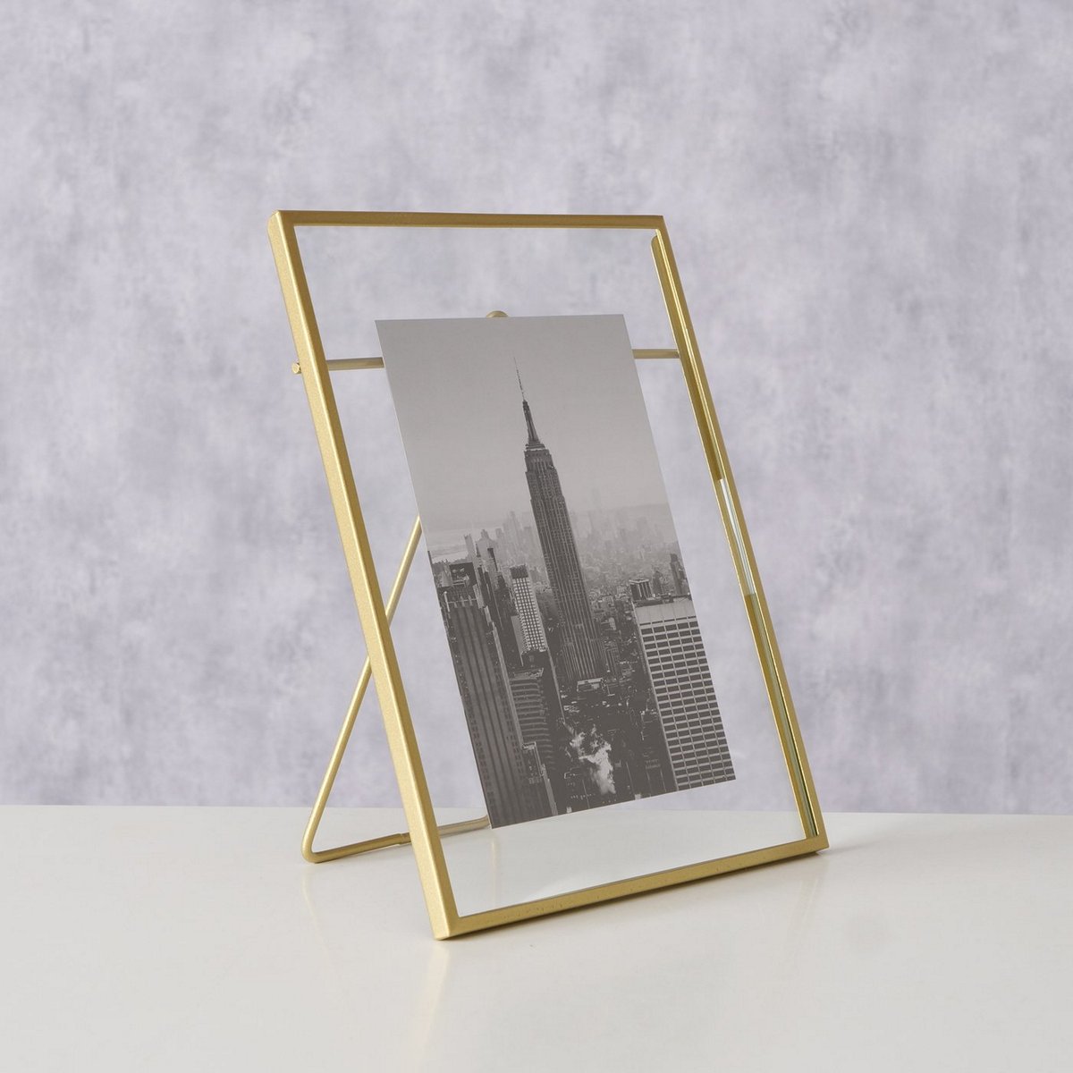 ΚΟΡΝΙΖΑ Saga 10x15 photo ΜΕΤΑΛΛΟ ΧΡΥΣΟ ΜΑΤ H20Χ11Χ24cm image