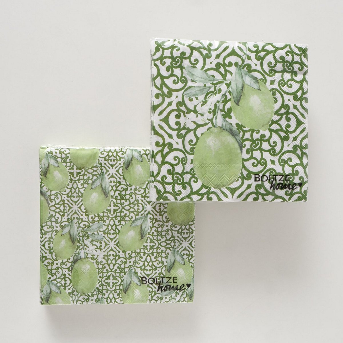 ΧΑΡΤΟΠΕΤΣΕΤΕΣ Capri ΜΕ ΛΕΜΟΝΙΑ 20τμχ 2/ass Abstract ΠΡΑΣΙΝΟ ΧΑΡΤΙ image