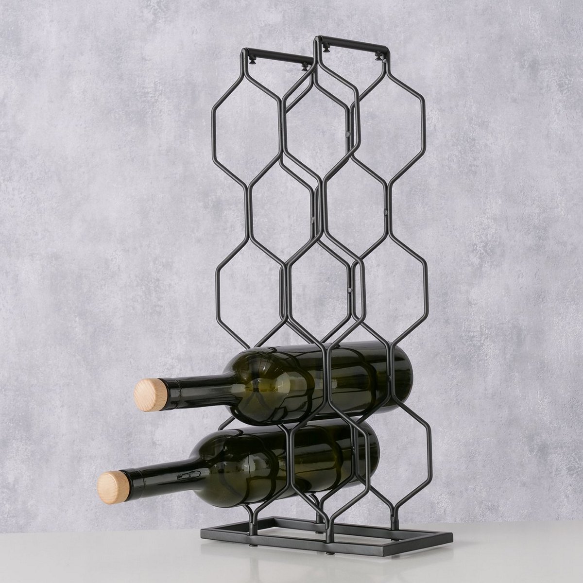 ΜΠΟΥΚΑΛΟΘΗΚΗ ΜΑΥΡΟ ΜΕΤΑΛΛΟ 8 ΘΕΣΕΩΝ Pretoria 23Χ11Χ49cm image