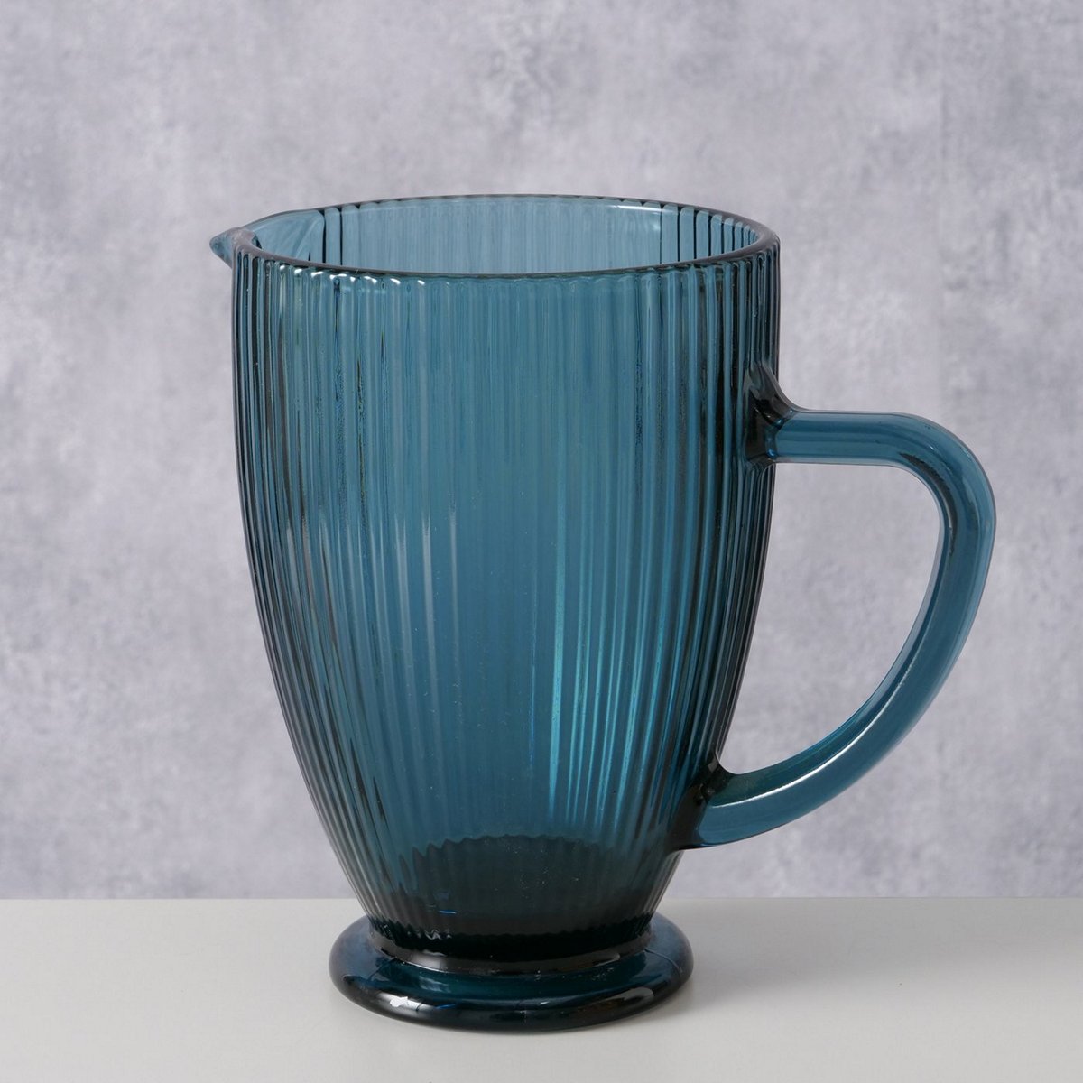 ΚΑΝΑΤΑ Rigano 1.000ml ΓΥΑΛΙ ΜΠΛΕ Dishwasher proof 20Χ13Χ19cm image