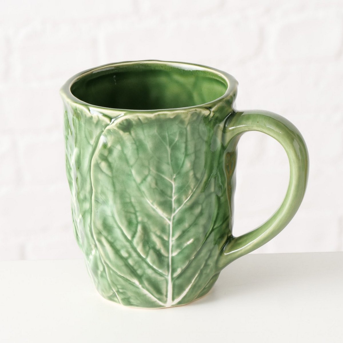 ΚΟΥΠΑ ΣΧΕΔΙΟ ΛΑΧΑΝΟ Cabbage ΠΡΑΣΙΝΟ ΚΕΡΑΜΙΚΟ 450ml Dishwasher proof image