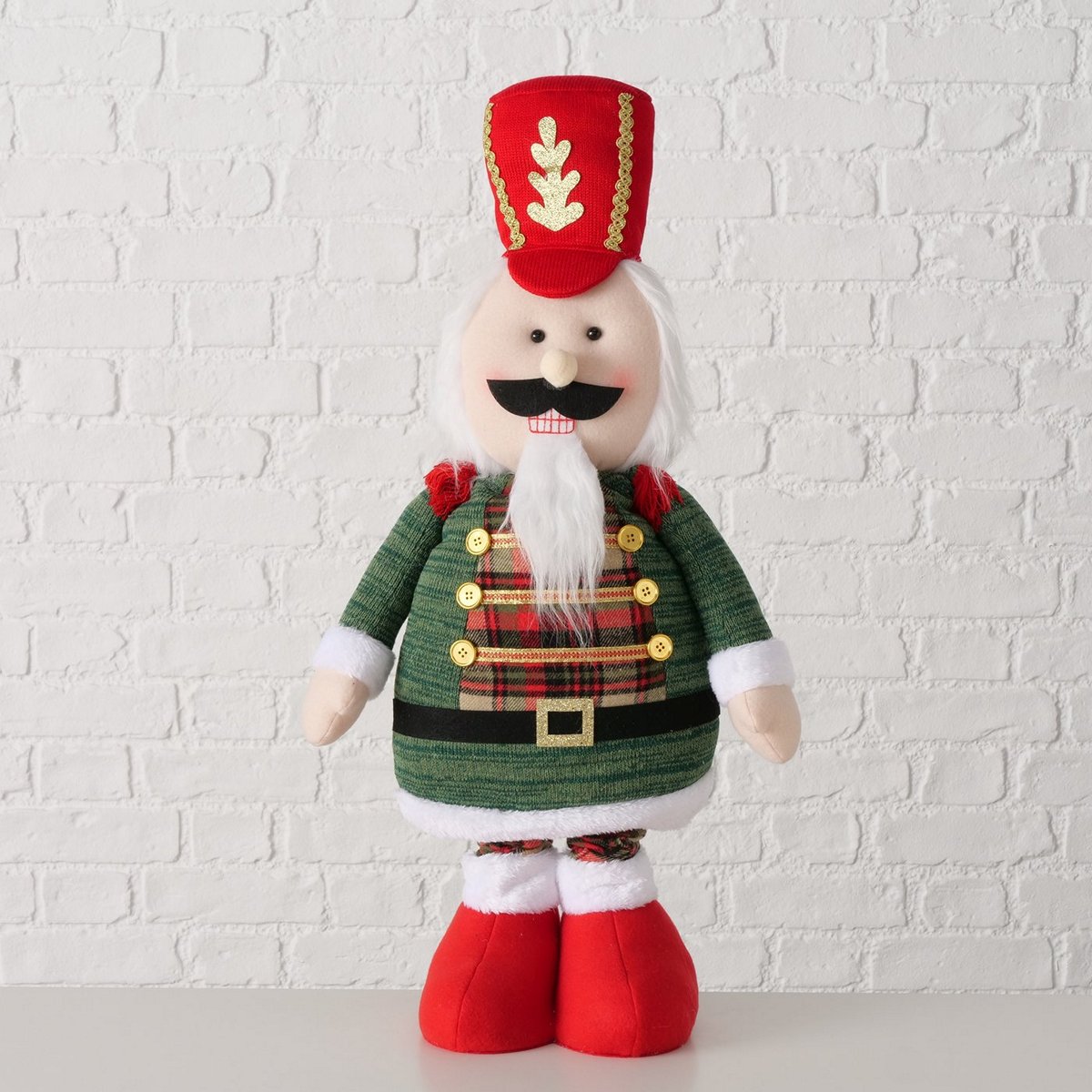 ΚΑΡΥΟΘΡΑΥΣΤΗΣ ΦΙΓΟΥΡΑ Nolan ΠΤΥΣΣΟΜΕΝΟΣ ΚΟΚΚΙΝΟ ΠΡΑΣΙΝΟ 34Χ17Χ113cm Iron image