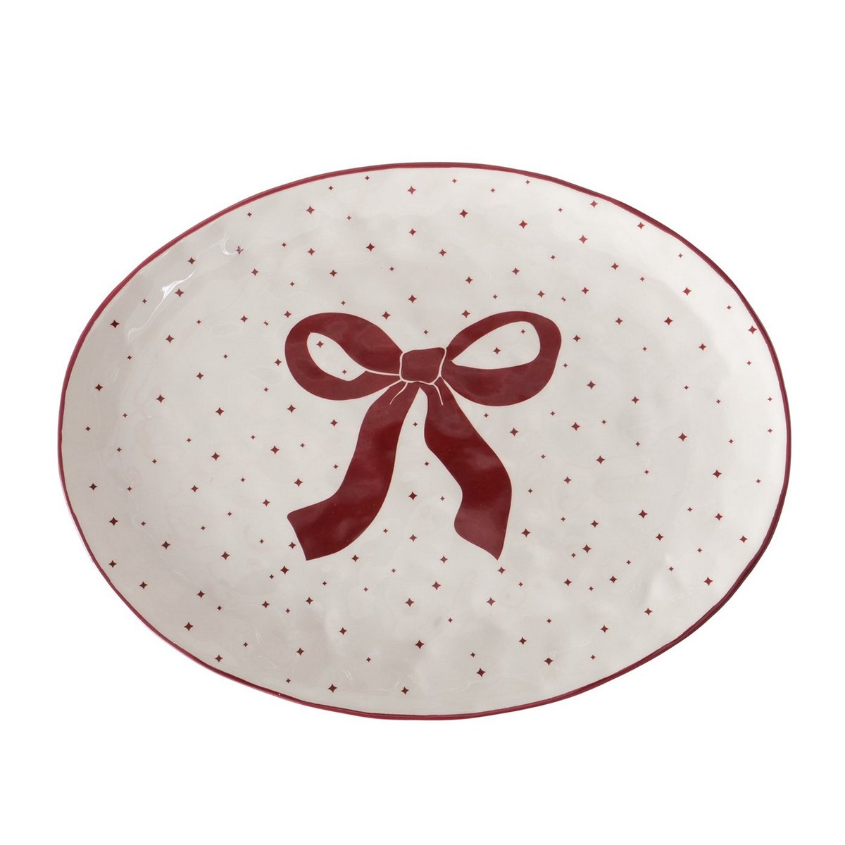 ΠΙΑΤΕΛΑ ΟΒΑΛ ΦΙΟΓΚΟΣ ΚΟΚΚΙΝΟΣ ΠΟΥΑ Boucle 39X31 image