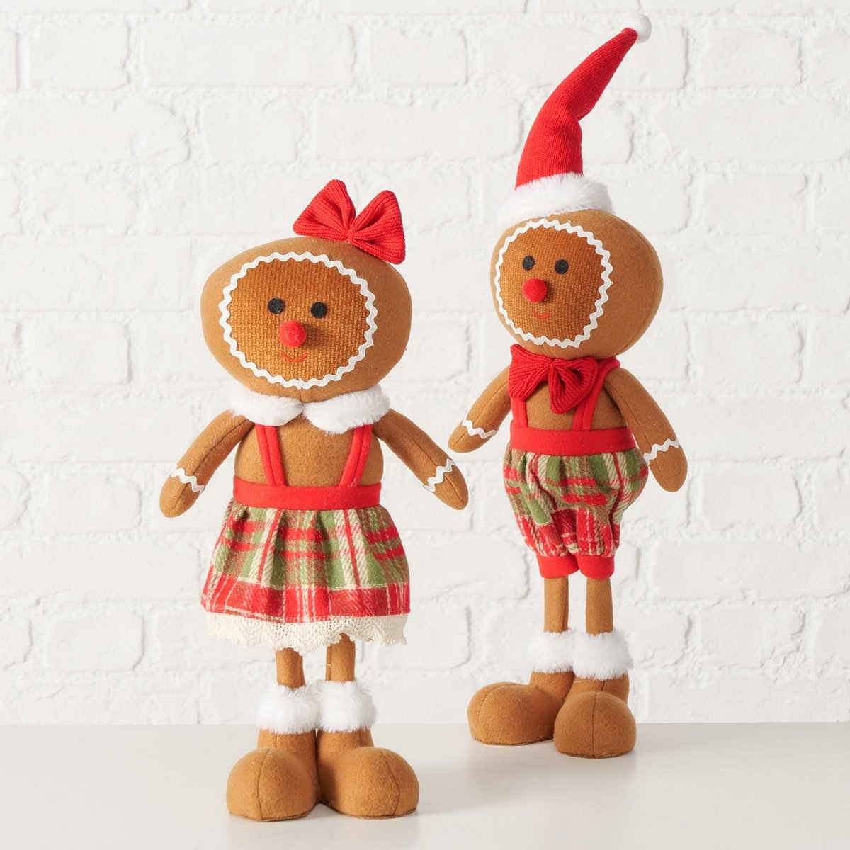 ΜΠΙΣΚΟΤΟΠΑΙΔΟ ΦΙΓΟΥΡΑ 2/ass Ginger ΚΑΦΕ ΚΟΚΚΙΝΟ H41cm Polyester image